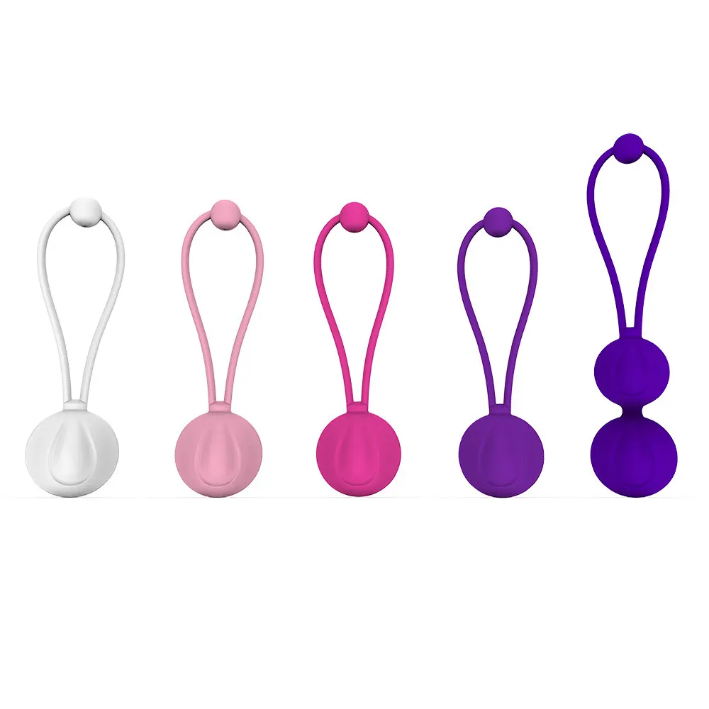 Safe Silicone Kegel Balls Ben Wa Vagina Tighten Exercise Strengthen Pelvic Floor Muscle 5 Weights Sex Toy for Woman |