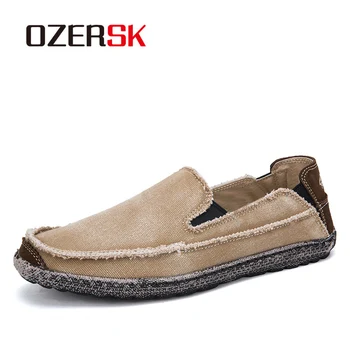 

OZERSK Brand Big Size 39~47 Men Summer Flats 2019 New Men Casual Shoes High Quality Men Loafers Moccasin Fashion Driving Shoes