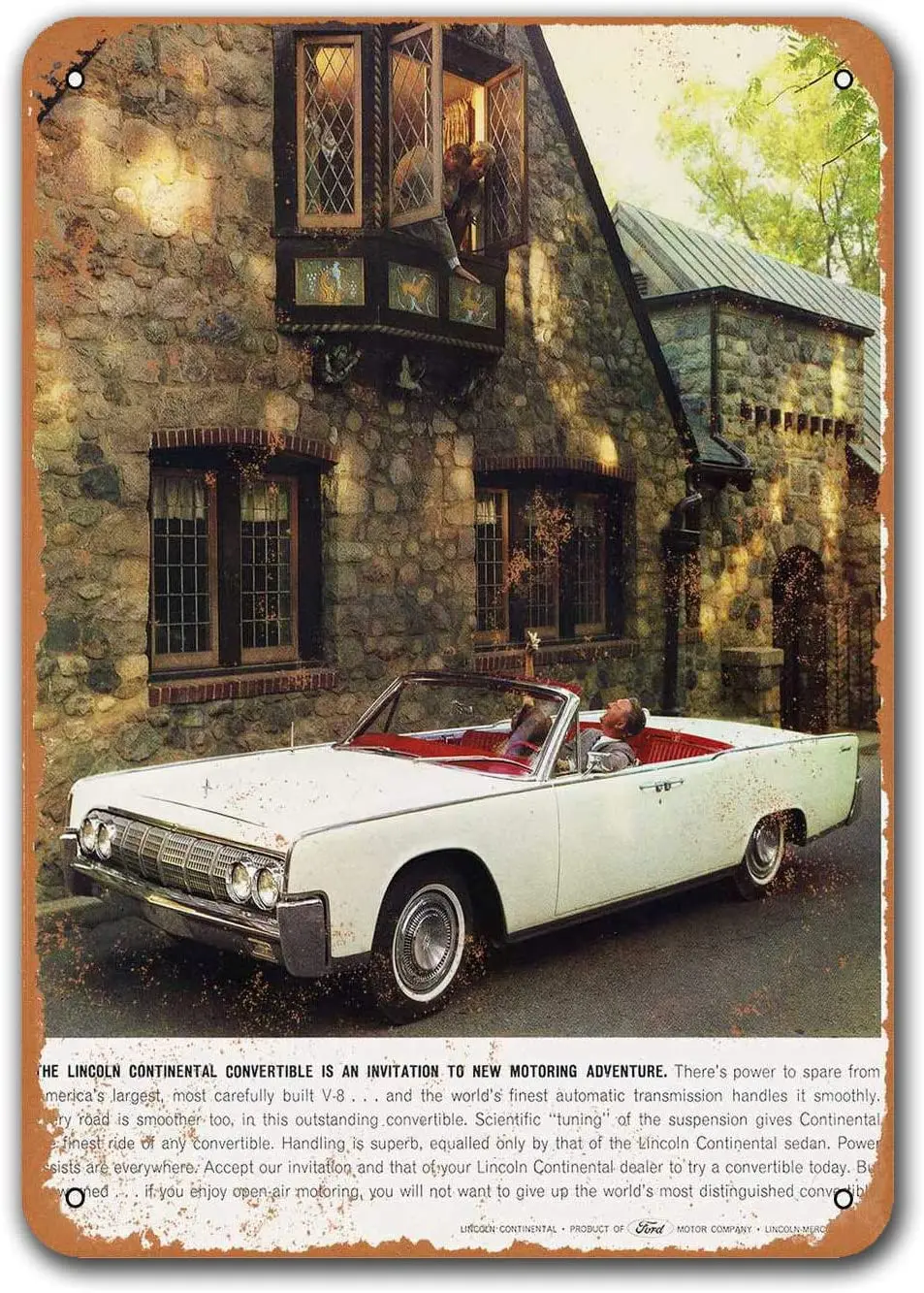 1964 Lincoln Continental автомобиль металлический жестяной знак Sisoso винтажные таблички