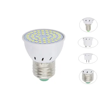 

4W 6W 8W E27 E14 GU10 MR16 B22 220V LED Lamp Spotlight 48LED 60LED 80LED 2835SMD bulb Chandelier Replace Halogen Lights Lighting