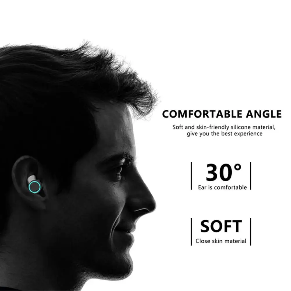X8 Wireless Stereo In-Ear Earbuds Sports Earphones Music Playing Earpieces Mini Earbuds Touch Control Wireless Headsets Mic