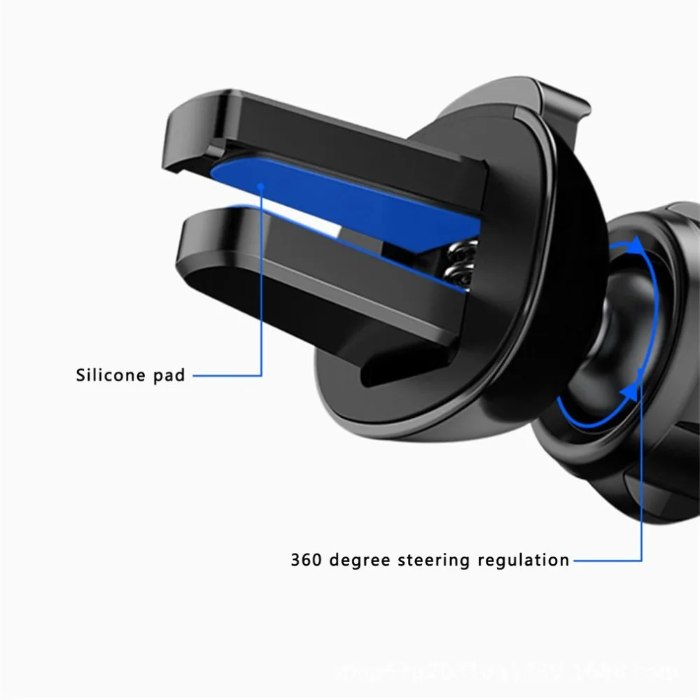 Нескользящая автоматическая ручка автомобильная подставка для телефона на вентиляционную решетку серебряный красный черный TPU ABS держатель для телефона