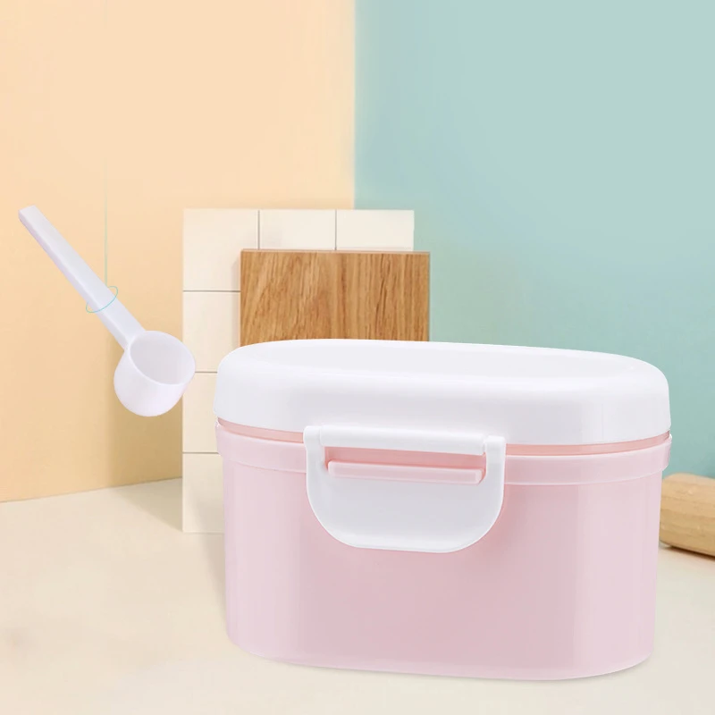 

Baby Milk Powder Box Food Storage Snack Box Portable Infant Cereals Milk Powder Container Storage Pot