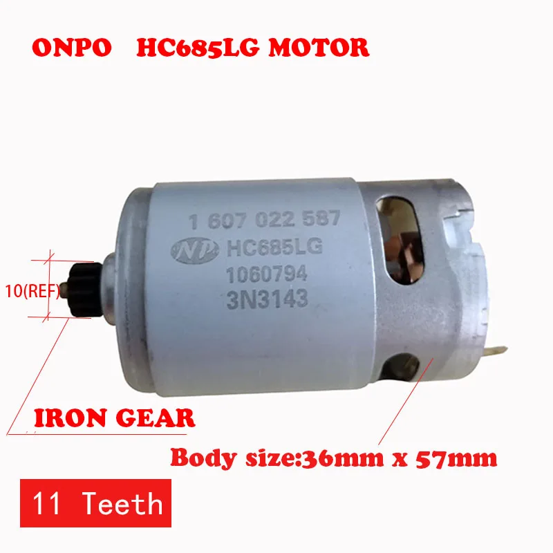 18 в 11 зуб мотора hc685lg ONPO мотор 1607022587 используется для обслуживания gsr18-2-li Bosch 3601ja4300 Дрель | отвертка запчасти