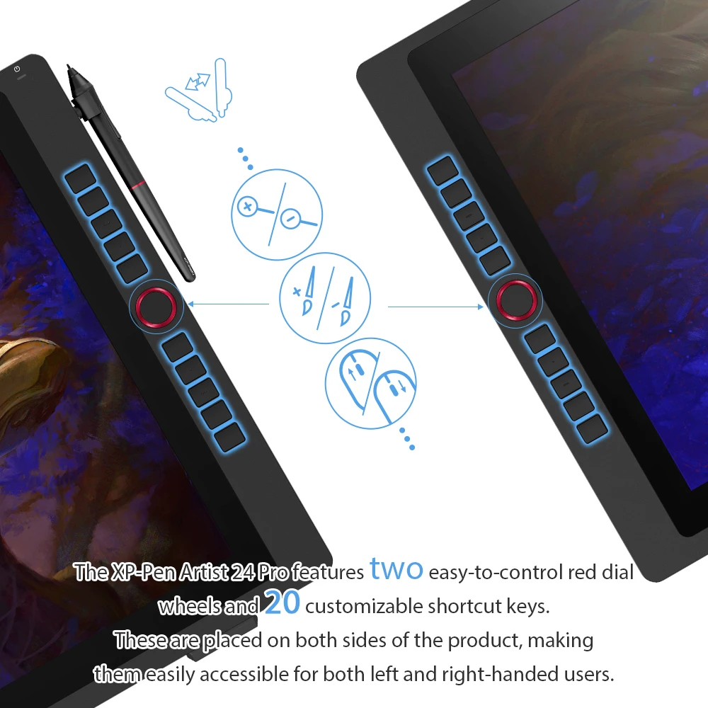 Графический планшет XP Pen Artist 24Pro 23 8 дюйма с наклоном|Цифровые планшеты| |