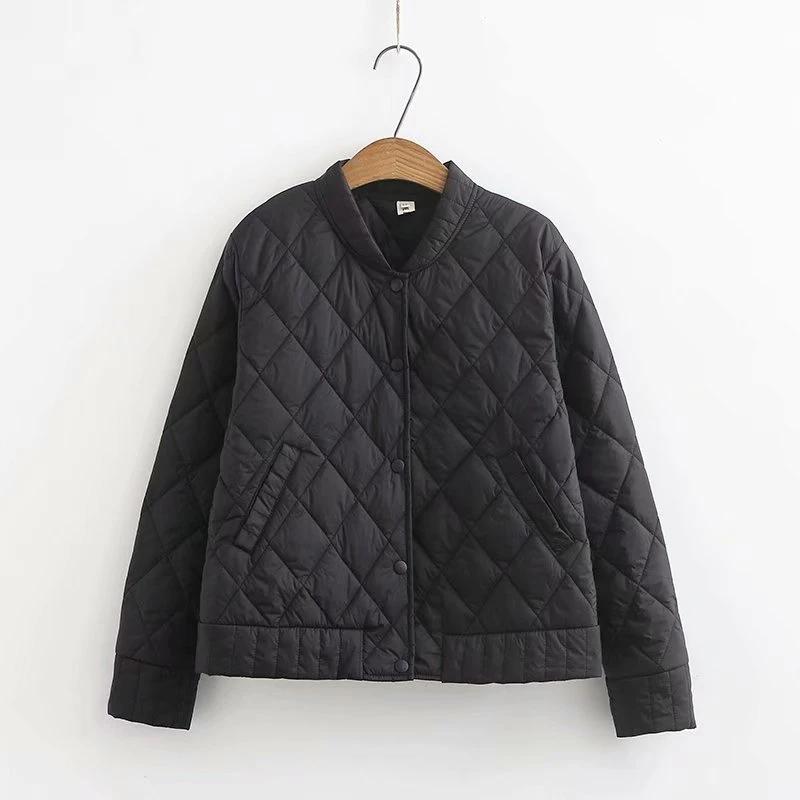 lower price Plus Size XL-4XL Women's Short Jackets Full Cotton Long Sleeved Cotton Autumn Winter Coats Casual O