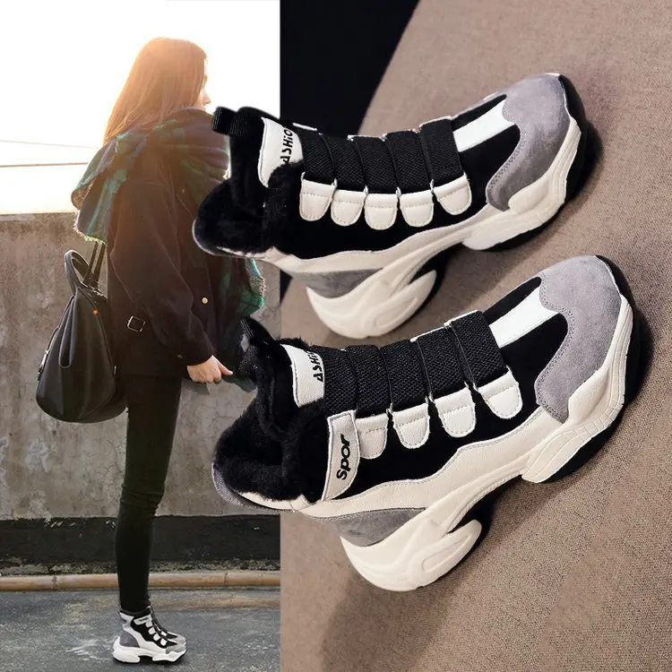 

Martin Snow Boots Women's 2019 New Style Winter Versatile Autumn And Winter plus Velvet Warm Short Boots Winter Shoes Online Cel