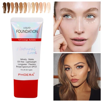 

Matte Liquid Foundation 24 Hours Long Lasting Whitening Oil Control Full Coverage Concealer Base Face Liquid Foundation Cream