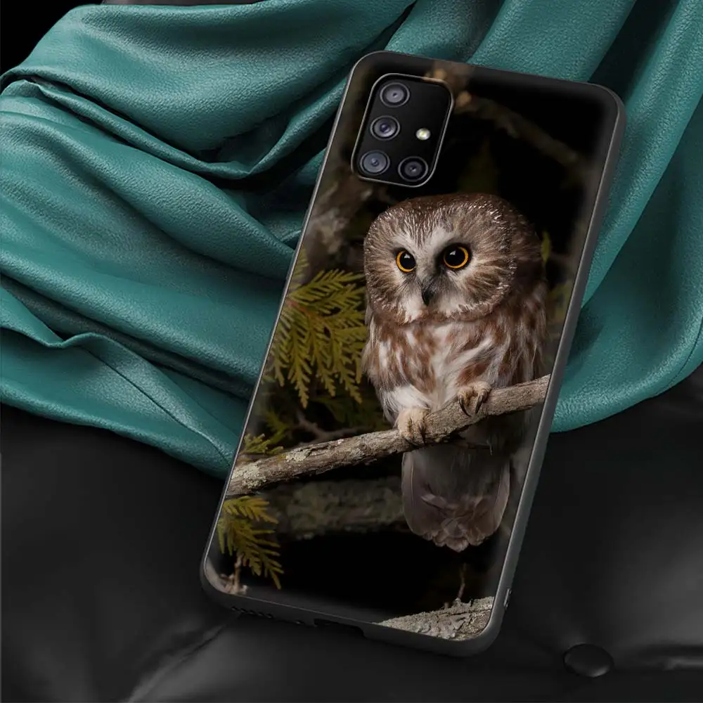 Adorable Owl and Fox Cartoon Silicone Phone Case