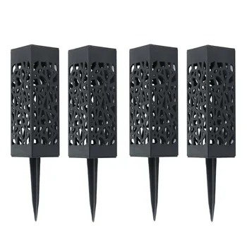 

4pcs Decorative Yard Lawn Roadsides Heatproof Led Solar Powered Garden Underground Landscape Waterproof Wireless Post Light