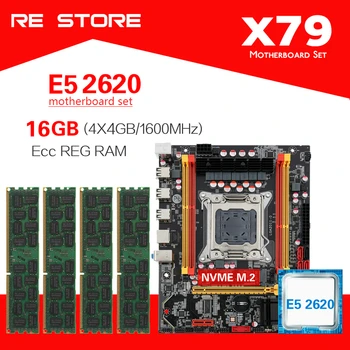 

X79 chipset motherboard combos E5 2620 Processor 4pcs 4GB 1600 ECC memory