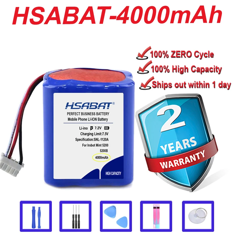 Top Brand 100% New 4000mAh Battery for iRobot Roomba Braava 380 &amp 380T / Mint 5200 5200c in stock | Электроника
