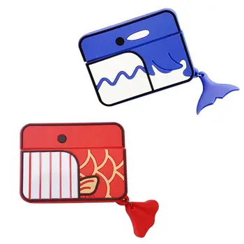 

Cute Whale Carp Silicone Case Protective Cover for Airpods Pro Bluetooth Headset
