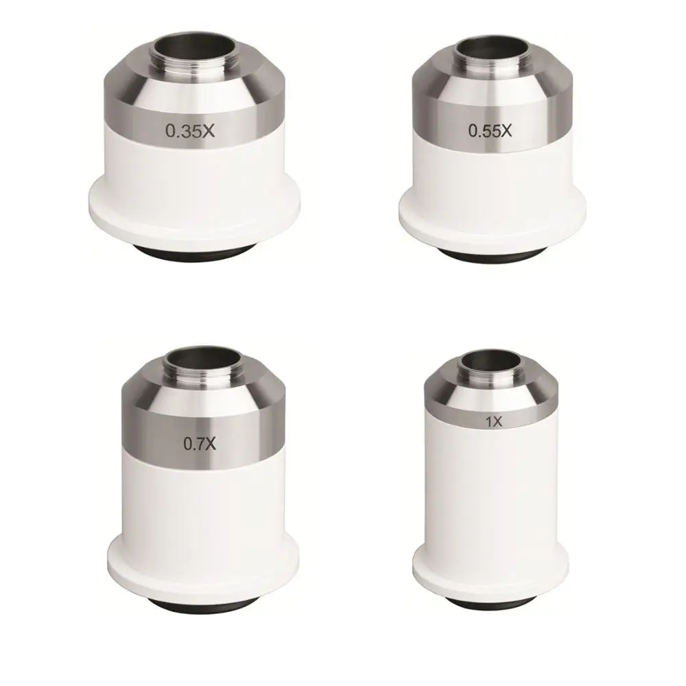 0.35X, 0.55X, 0.7X, 1X Microscope Camera C mount Adapter Compatible for