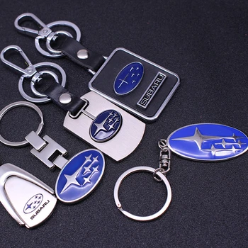 

personalized gift pendant Various keychain for Subaru car logo metal key chain men and women waist hanging auto accessories