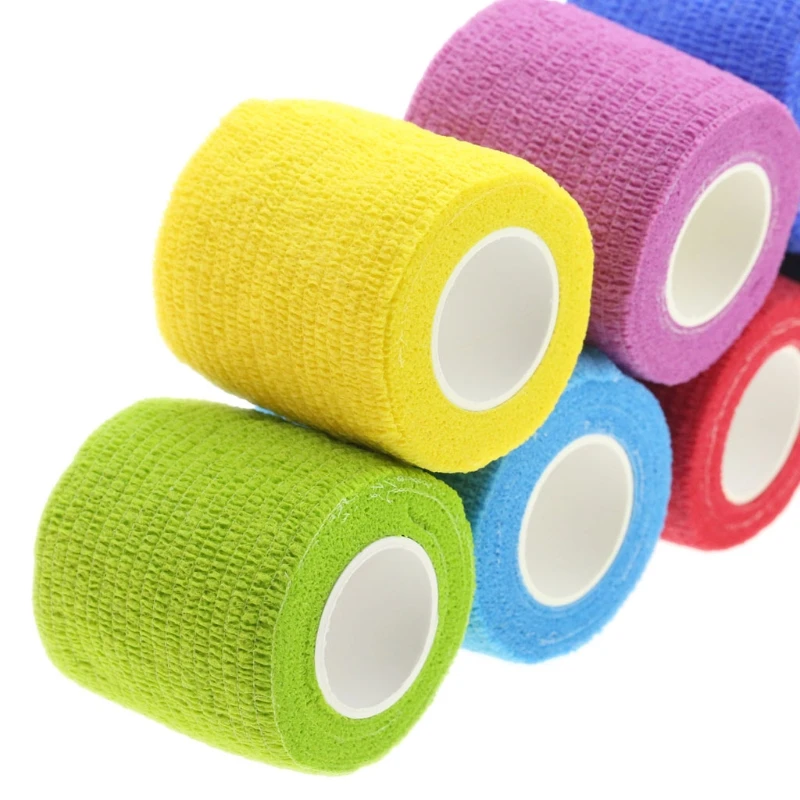 

5cm x 4.5m Self Adhesive Elastic Bandage Medical First Aid Kit Colorful Tape New A6HC