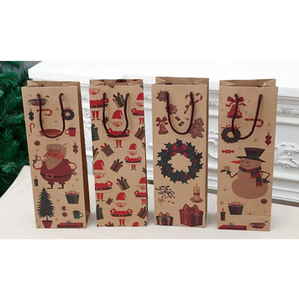 12 шт./упак. с надписью &quotMerry Christmas&quot &quotСнеговик&quot &quotСанта Клаус&quot Упаковочная