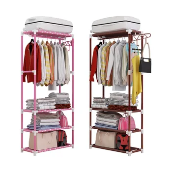 

Simple Metal Iron Floor Standing Coat Rack Storage Shelf Bedroom Furniture Clothes Hanger