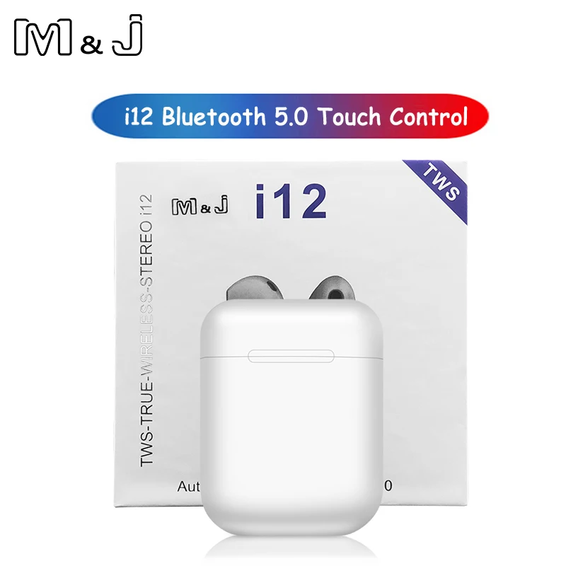 i12 TWS сенсорный ключ мини беспроводные наушники Bluetooth 5,0 гарнитура для Android xiaomi Iphone PK i20 i30 i60 i80 tws