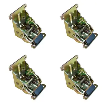 

4 Pack Lock Extension Table Bed Leg Feet Steel Folding Foldable Support Bracket Screw