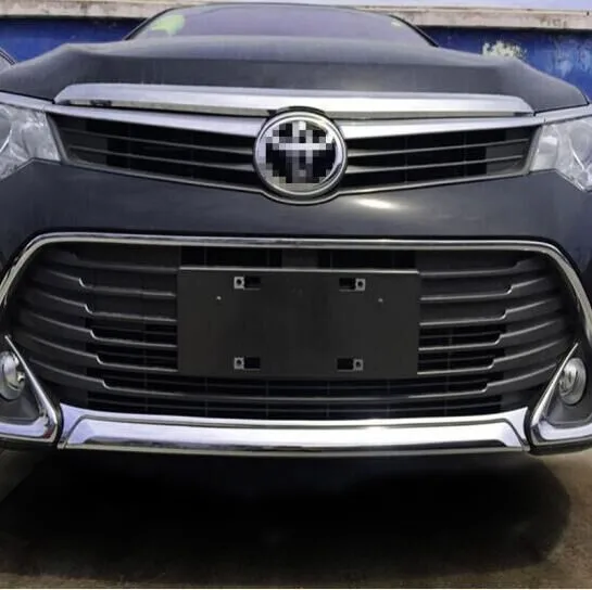 ABS хромированный передний бампер накладка отделка украшения для Toyota Camry 2015 2016 2017