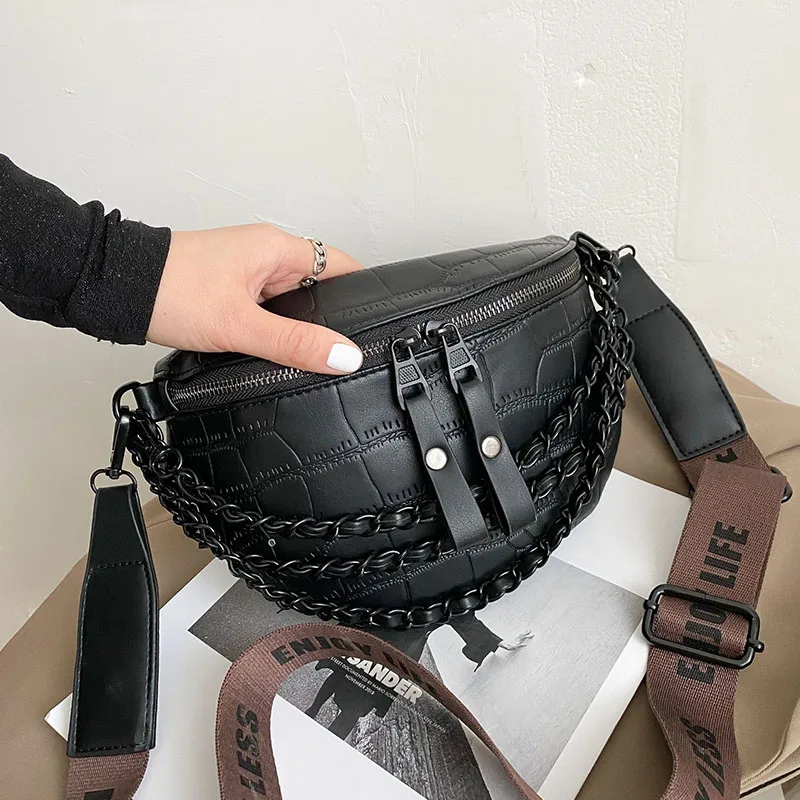 

Роскошная женская забавная сумка 2023, новая поясная сумка в стиле ретро, плотная сумка через плечо с цепочкой, нагрудная сумка, Женская поясная сумка, дизайнерская брендовая сумка