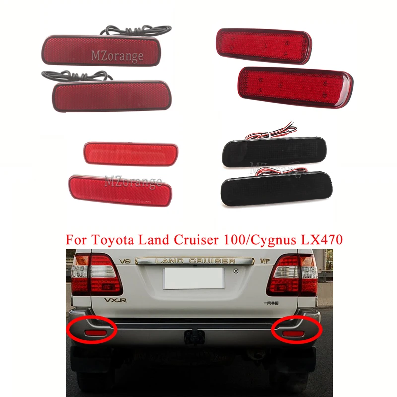 2 шт./компл. светодиодный задний бампер светильник для Toyota Land Cruiser/для Lexus LX470