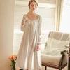 White Nightgown Sleepwear Lady Spring Autumn Long Sleeve Nightdress Loose Women Princess Nightgowns Comfortable ► Photo 3/6