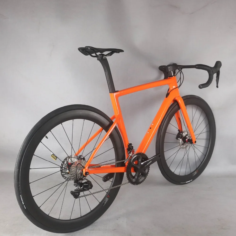 2021 Disc Carbon Road bike Complete Bicycle Carbon with SH1MANO R7020 groupset carbon wheels