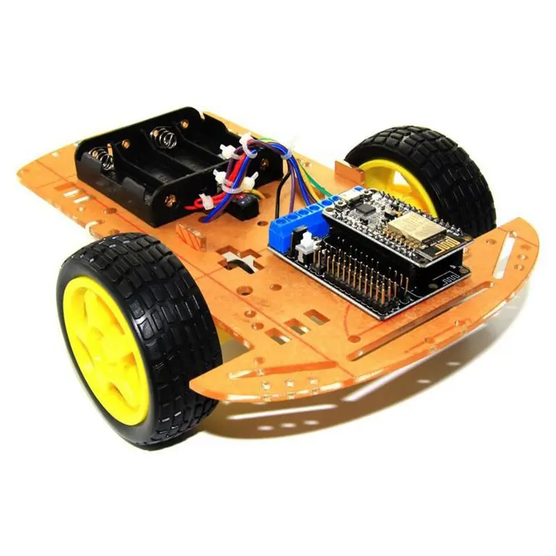 Умный автомобильный комплект ESP8266 WiFi управления Lua 2WD ESP NodeMCU умный автомобиль для Arduino