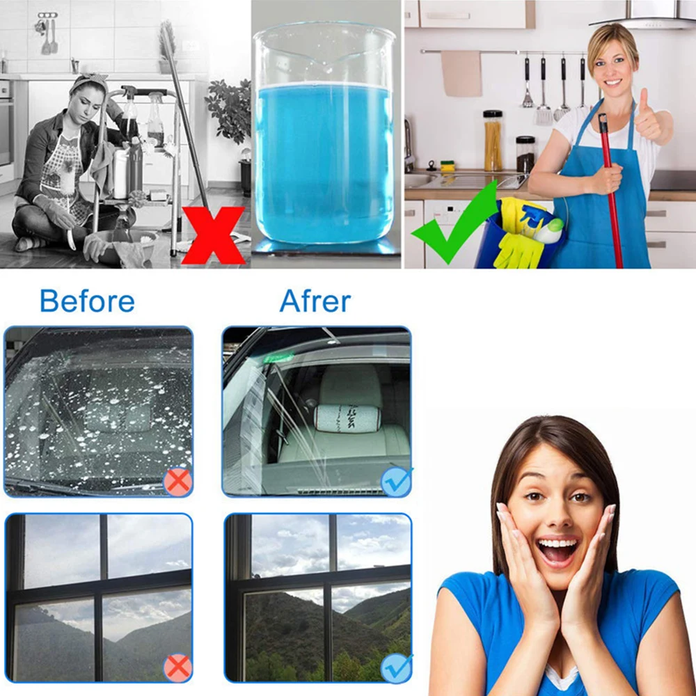 10 шт воды Многофункциональный effervrescent Спрей очиститель стекла очиститель концентрированного окна очистки пола кухонные принадлежности для очистки