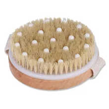 Щетка для тела круглая отшелушивающая сухая щетка для дренажа Массажер скруббер щетка для кожи- MS