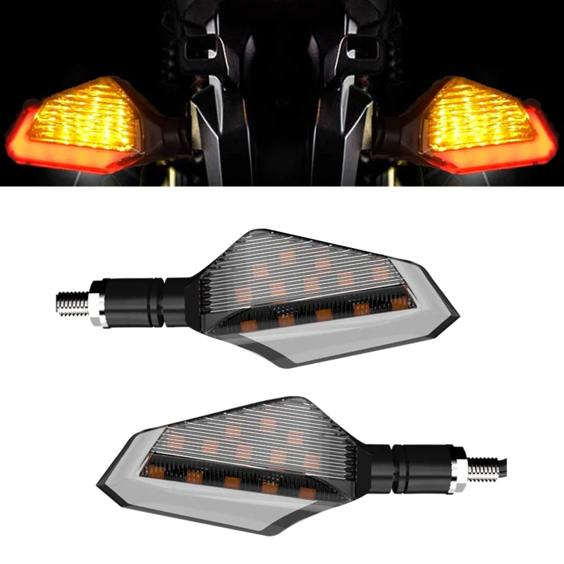 

2Pcs Universal Motorcycle Led Turn Signal Lights Blinkers Rear Indicators for Yamaha Scooter Harley Cruiser Honda Kawasaki BMW S