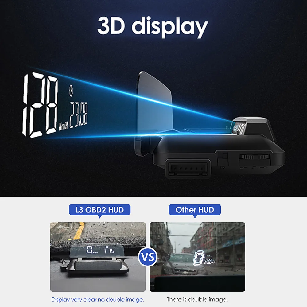 Updated Version OBD Car Head Up Display Car Electronics HUD Display Digital Speed Projector Overspeed Warning GPS Speedometer Updated Version OBD Car Head Up Display Car Electronics HUD Display Digital Speed Projector Overspeed Warning GPS Speedometer