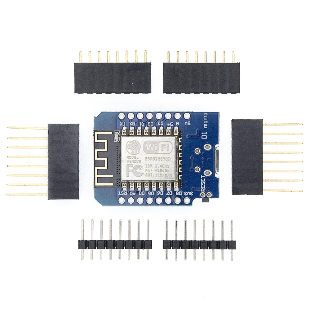 ESP8266 ESP 12F WeMos D1 Мини модуль WiFi макетная плата CH340G Micro USB 3 V на основе 8266EX 11 цифровых