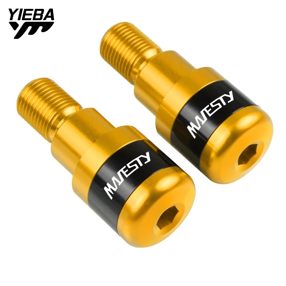 

7/8" 22mm Motorcycle Aluminum Handlebar Gear Balanced Plug Slider Handle Bar End Weights Grips Cap For Yamaha MAJESTY MAJESTY