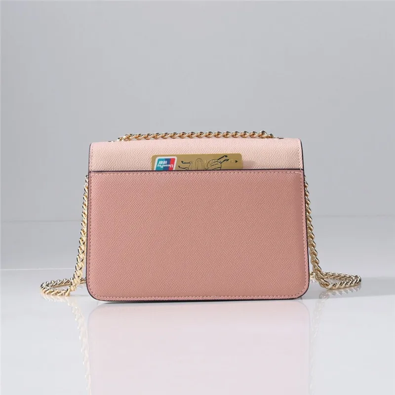 

2020 Early Spring And Summer New Style Hand Palmprint Cowhide Square Sling Bag Women's Shoulder Chain Mini WOMEN'S Leather Bags