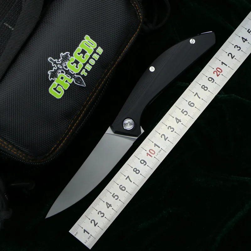 

GREEN THORN SIGMA mrbs D2 blade G10 steel handle outdoor camping hunting pocket kitchen fruit practical folding knife EDC tools