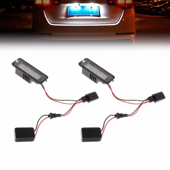 

Hot 2x LED Number License Plate Light For VW GOLF MK4 MK5 MK6 PASSAT EOS