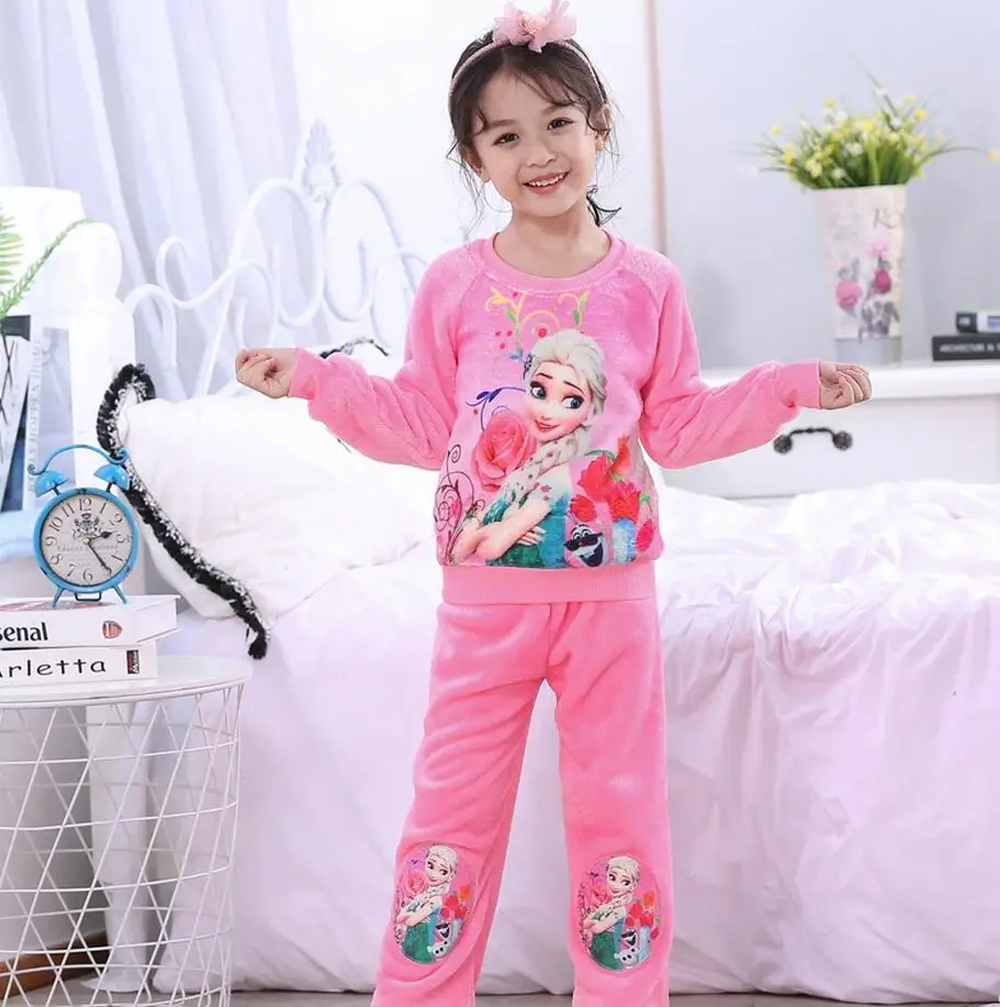 Детская осенне-зимняя флисовая Пижама, теплая фланелевая одежда для сна, домашняя одежда для девочек, Коралловая флисовая Пижама для мальчика, домашняя одежда - Color: model 7