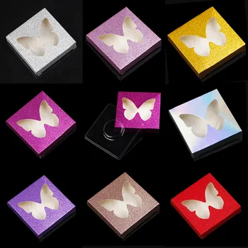 

Eyelash Box Package Eyelash Boxes Lash Wood Butterfly Packaging With Tray Colourful Case Box Eyelashes Package Eyelash Packaging