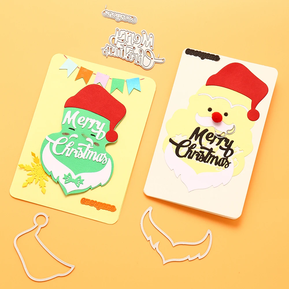 

YaMinSanNiO Christmas Dies Santa Claus Metal Cutting Dies New for Card Making Scrapbooking Embossing Cuts Stencil Craft Dies