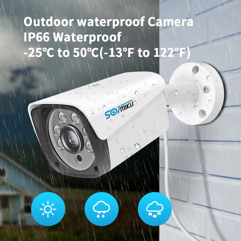 8CH 5MP POE NVR Kit H.265 CCTV Security Camera System Outdoor Waterproof IP Camera Alarm Video Reco