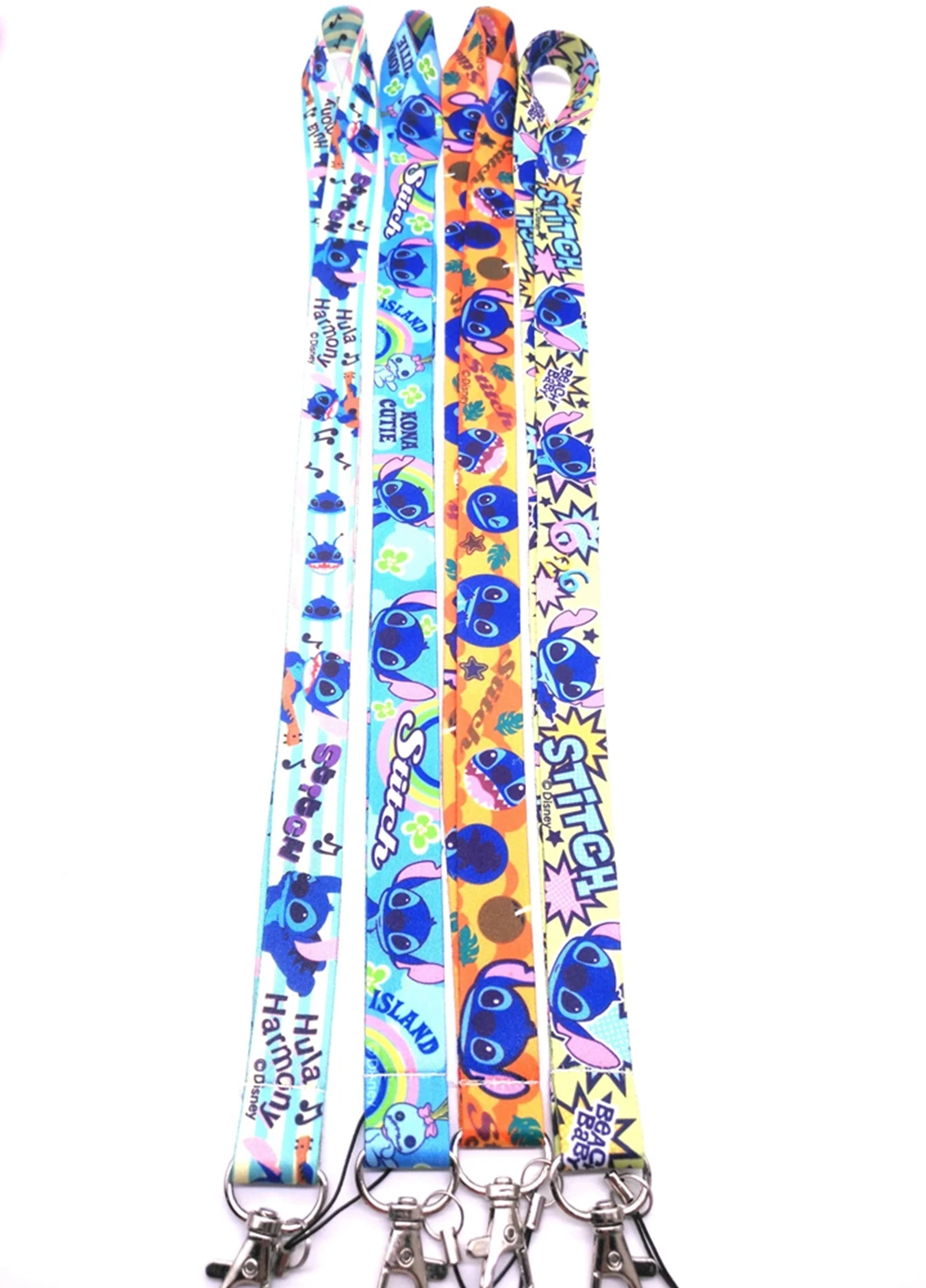 

30 pcs cartoon stitch Lanyard Key Lanyard Cosplay Badge ID Cards Holders Neck Straps Keyring Keychain