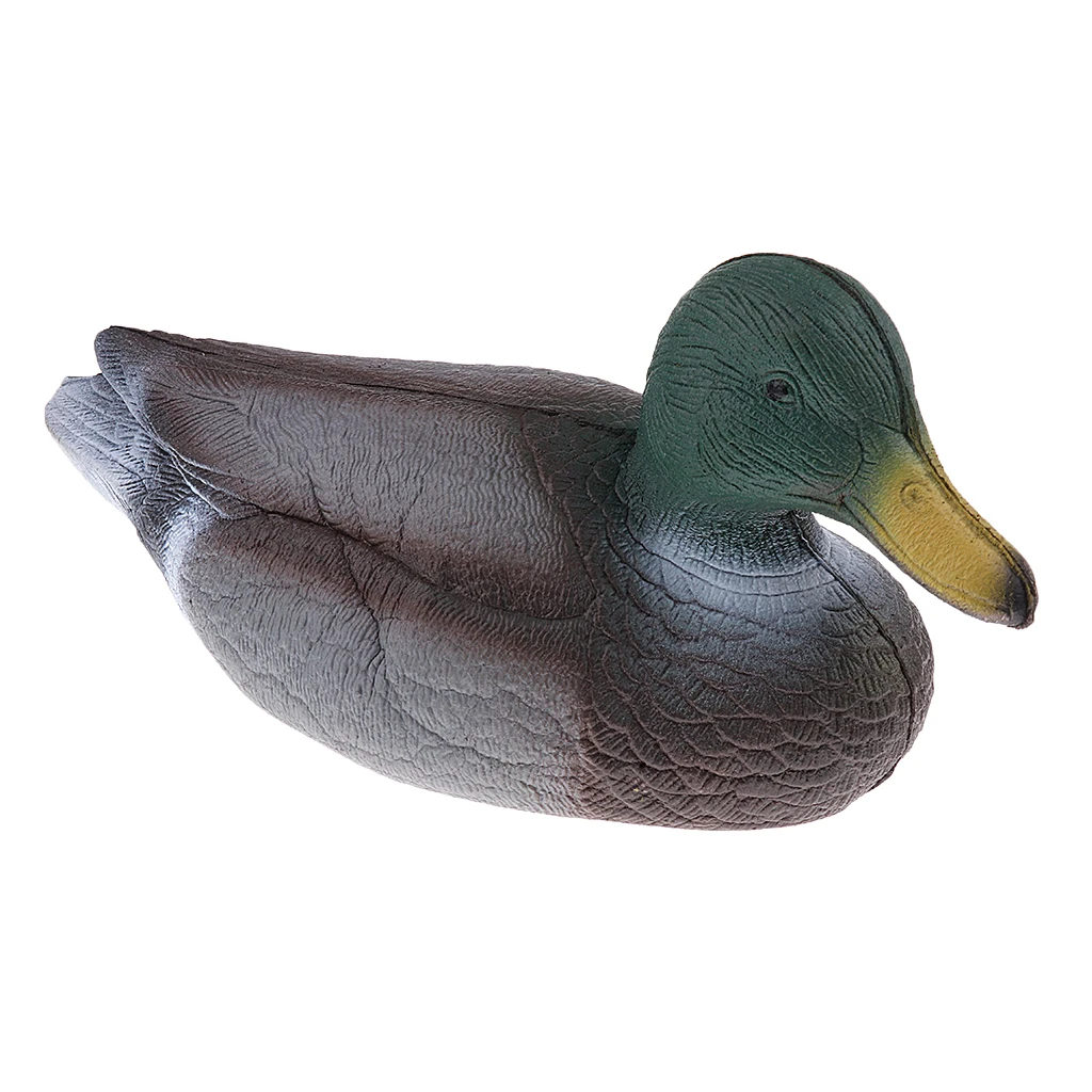 3D DUCK DECOY Drake Floating Lure & Weighted Keel Hunting Bait Lawn Ornaments Decors - Hunting Fishing Photography