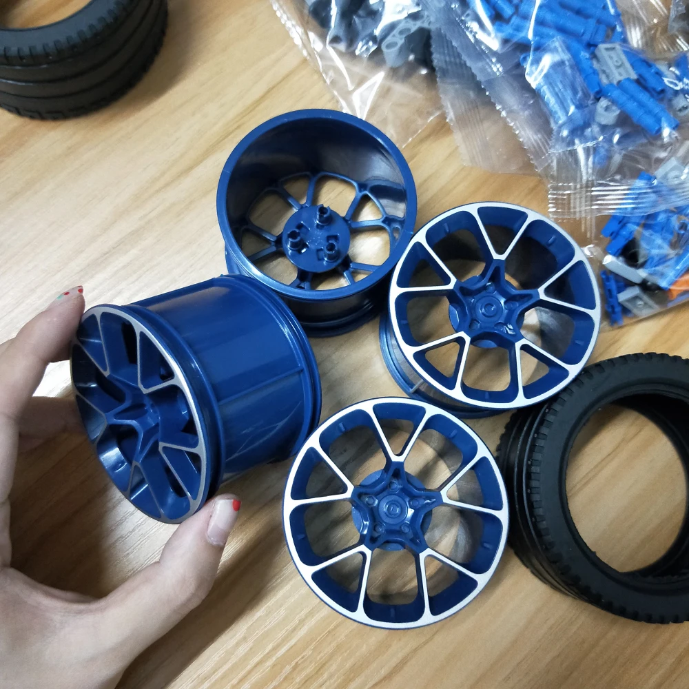 MOC 42083 Bugatti Chiron Technic гоночный автомобиль приложение RC двигатель совместимый Iegoset 20086 Кирпичи Строительные блоки игрушки рождественские подарки