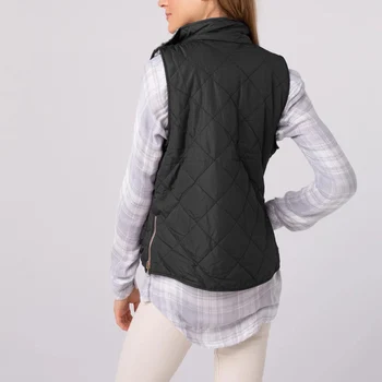 

Women's Fashion and Comfortable Winter Waistcoat Double-Sided with Pockets Warm Hooded Modern Tops