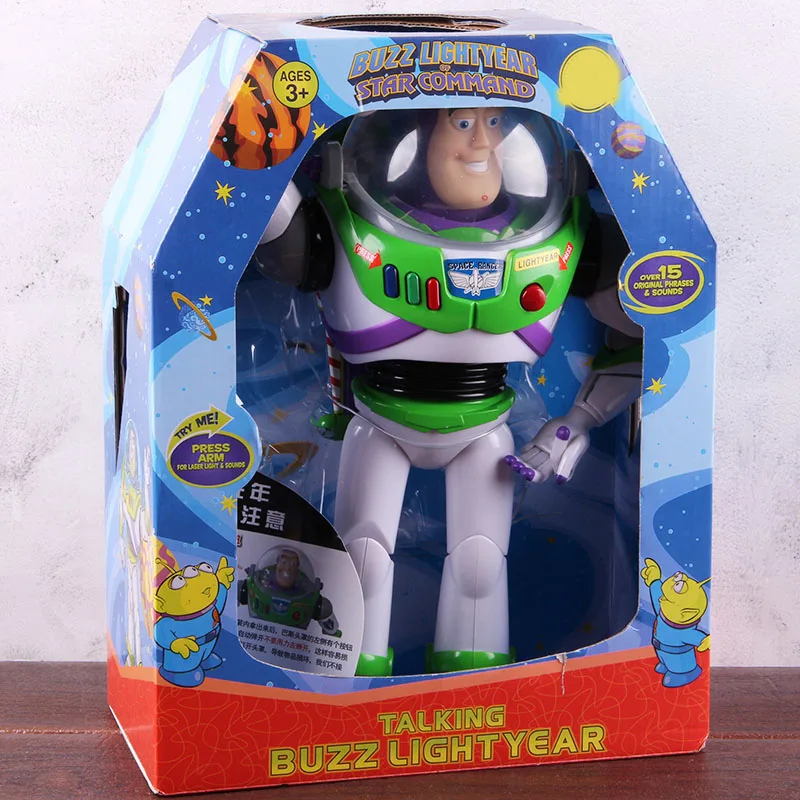 

Toy Story Figure Talking Buzz Lightyear Star Command With Light Toy Story Buzz Lightyear Action Figure PVC Collection Model Toy