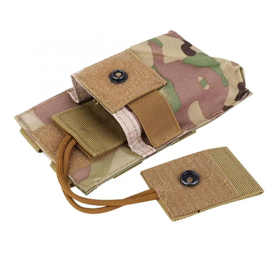 Открытый Многофункциональный Molle тактика Interphone сумка для хранения нейлон Walkie Talkie чехол военный камуфляж Walkie Talkie чехол