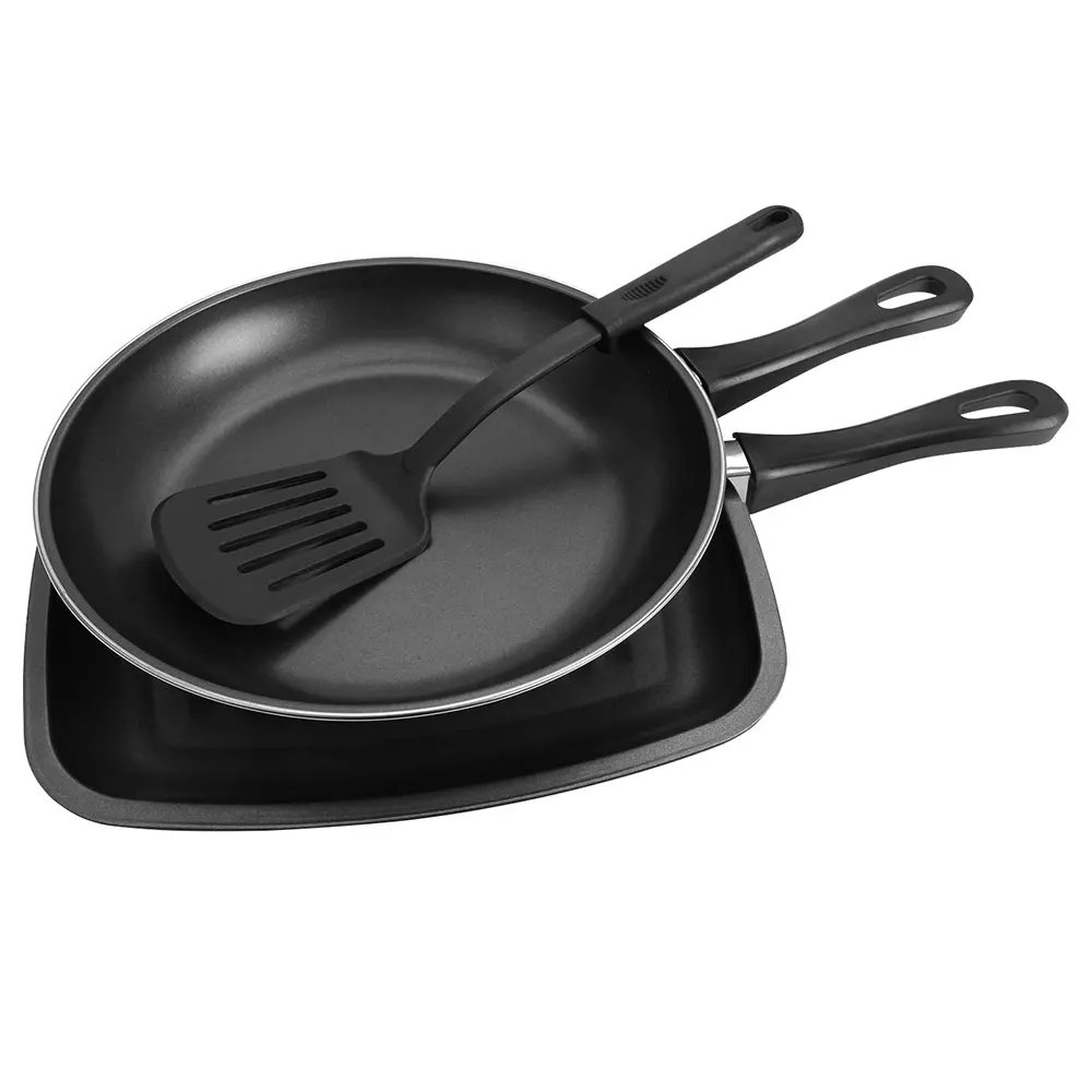 Set Calve 3pr Frying Pan 25 Cm + Frying Pan Grill 28 Cm + Blade Cl7029 Kitchen Utensils Modern